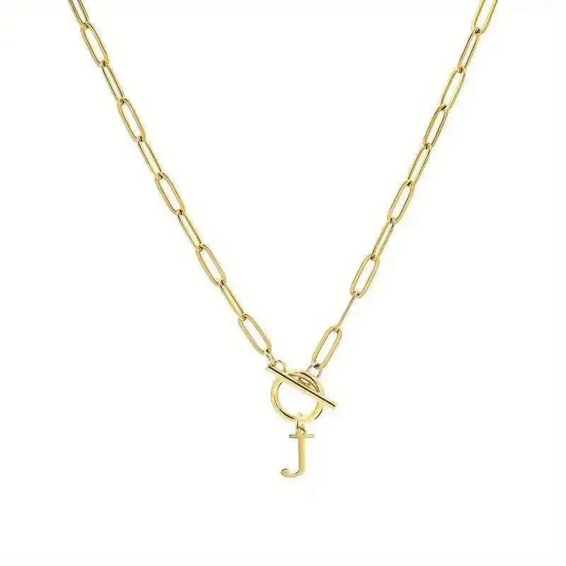 Polished Initial Necklace