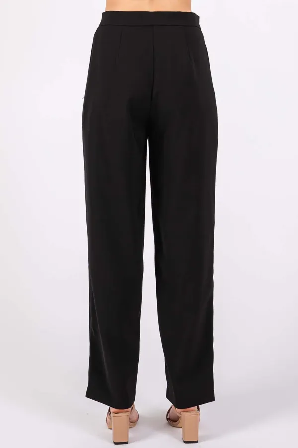 High Waist Pleated Pants