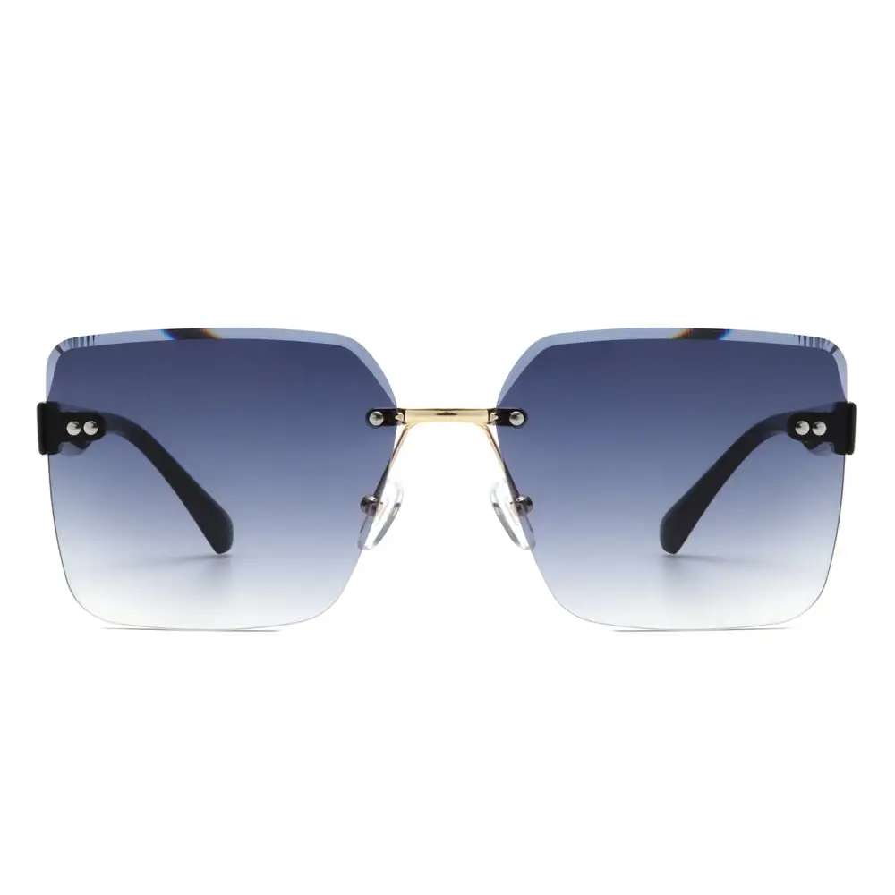 Square Rimless Tinted Sunglasses