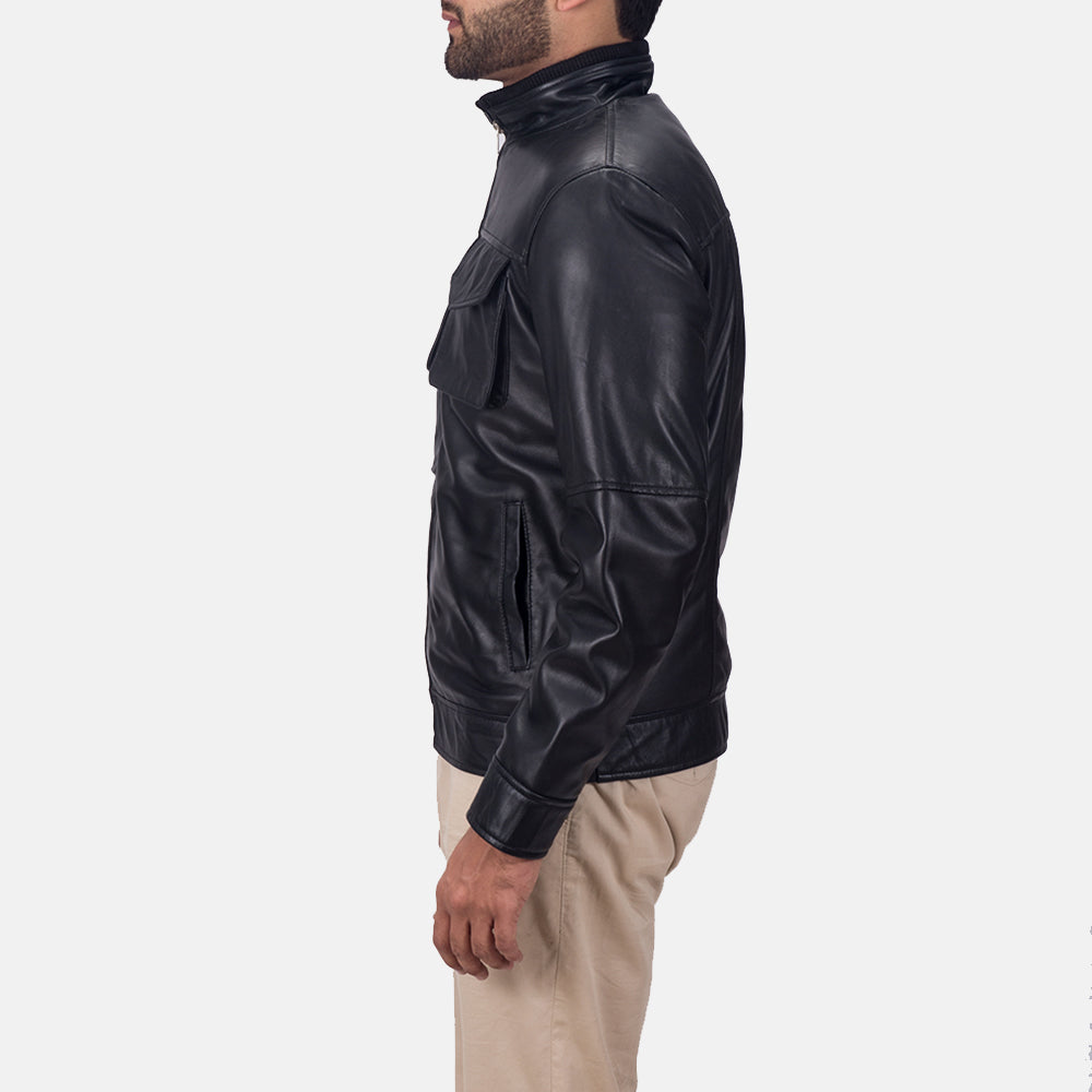 Men's Bold Profile Leather Jacket