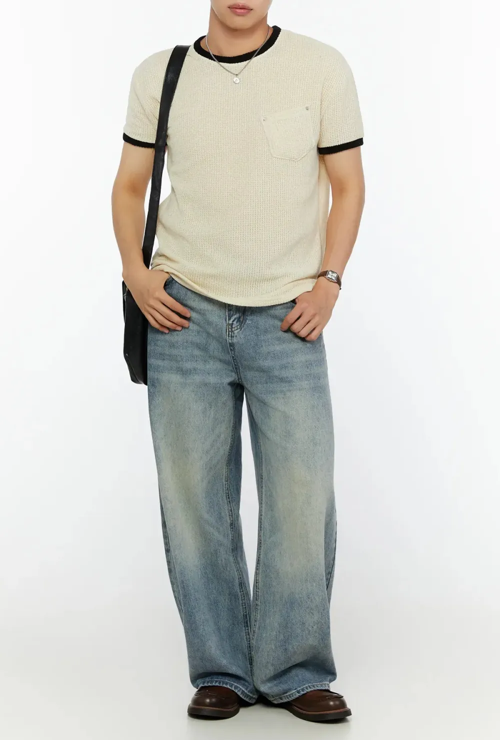 Men's Ribbed Short Sleeve T-Shirt