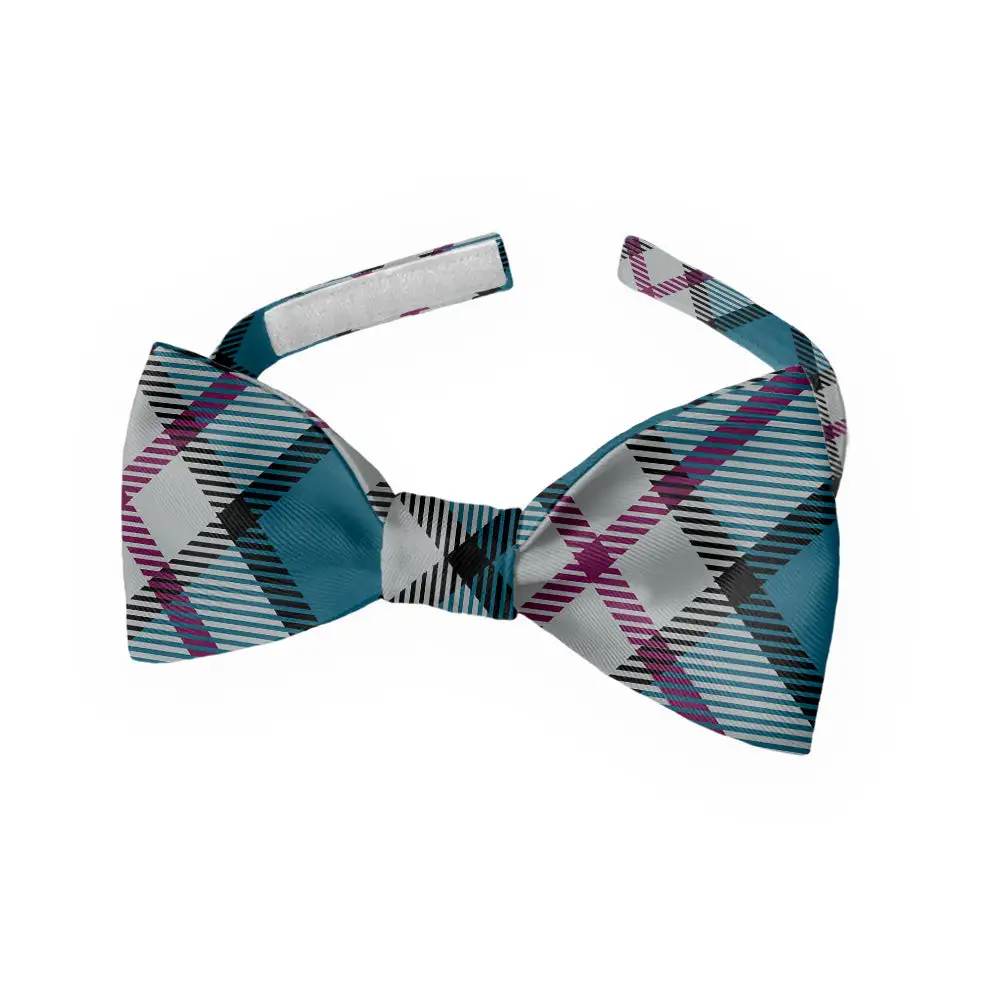 Harrison Plaid Motif Bow Tie