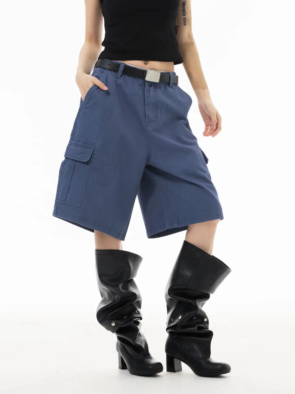 Straight-Leg Plaid Shorts