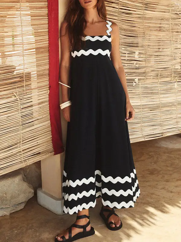 Neck Midi Dress
