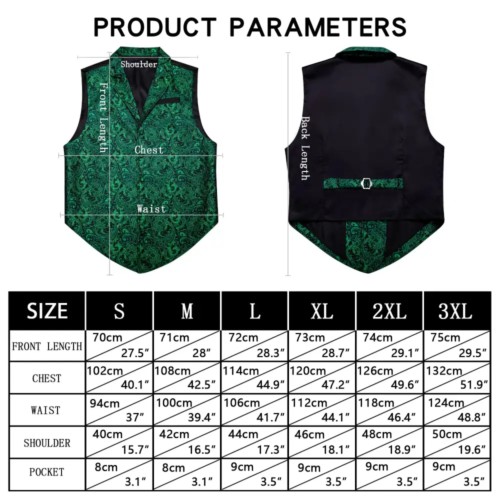 Polished Paisley Dress Vest