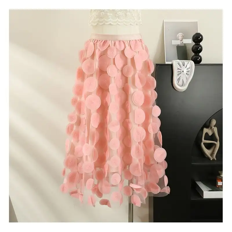 Classic Circle Mesh A-Line Skirt