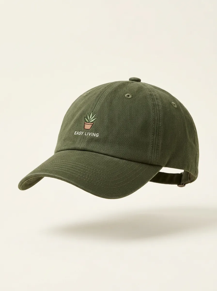 Modern Plant-Lover Succulent Embroidered Unisex Baseball Cap