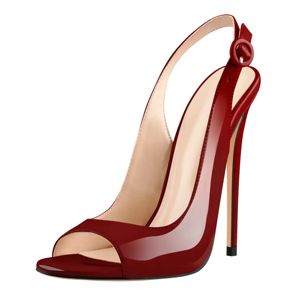 Open Toe High Heel Slingback Modern Sandals