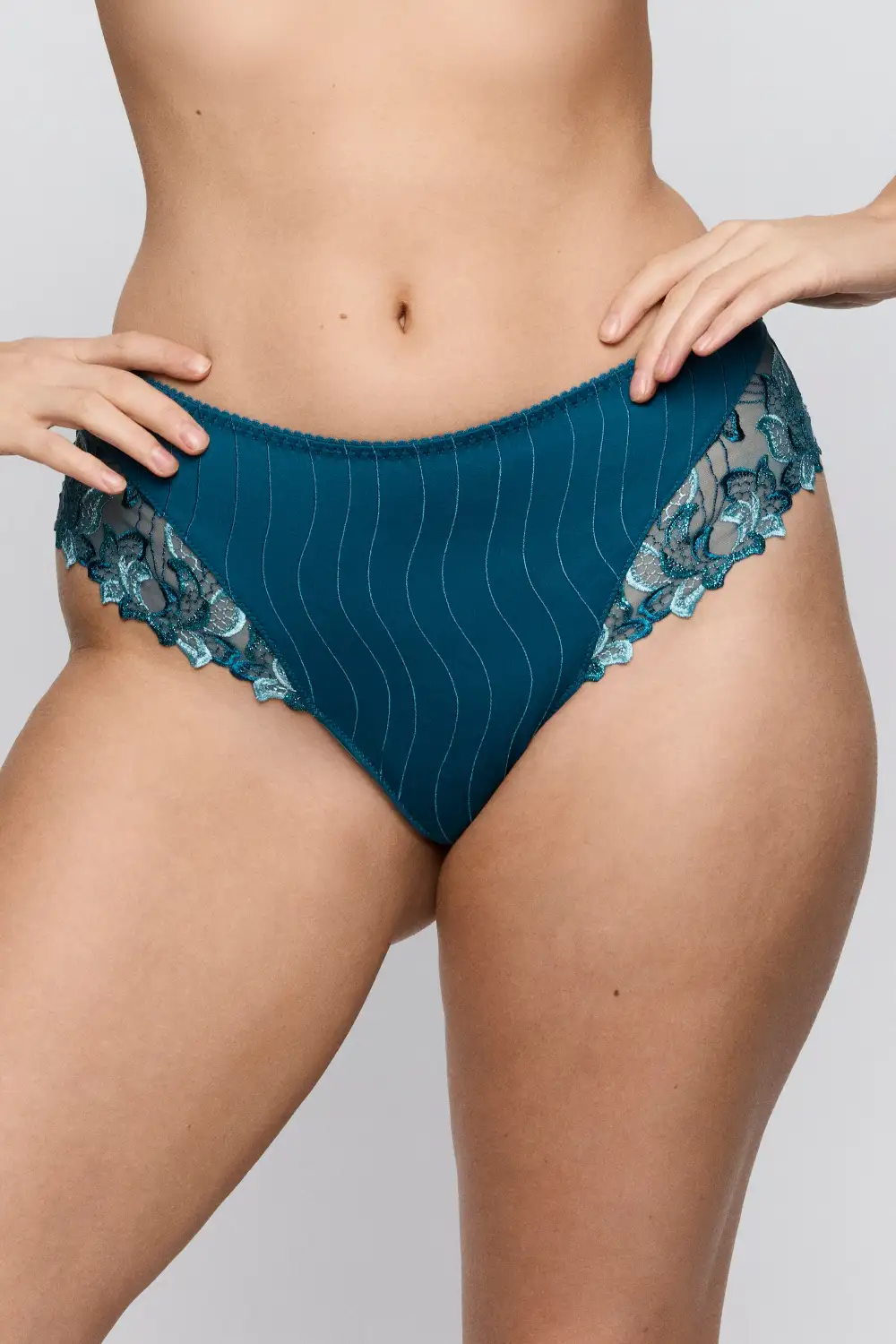 Women's High Cut Flat Seams Cotton Gusset Cotton Supportive Fit Tanga Panty