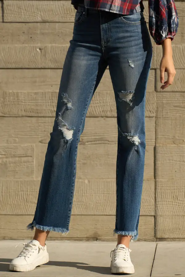 Cropped Bootcut Jeans