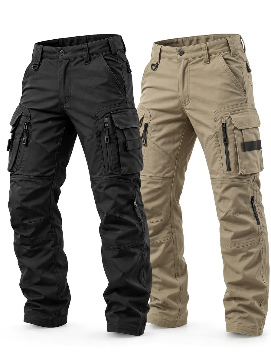 Flexible Outdoor Tactical Cargo Multi Pocket Men's Multi Pack Utility Tactical Pants