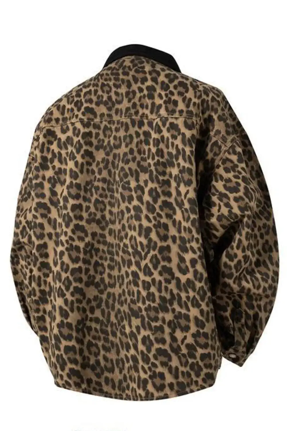 Snap Down Leopard Print Shirt