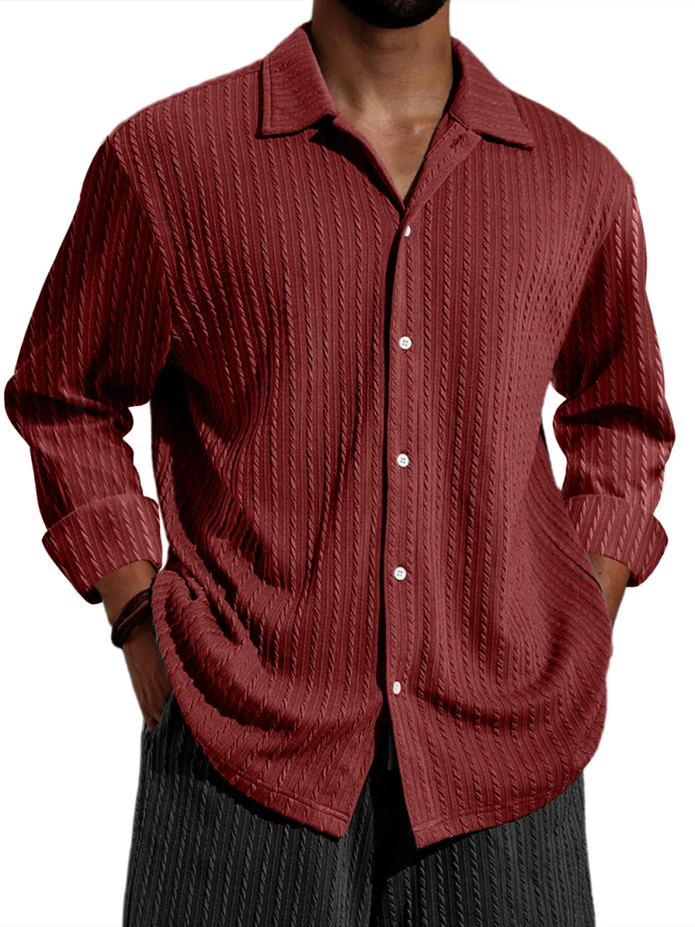 Long Sleeve Striped Shirt