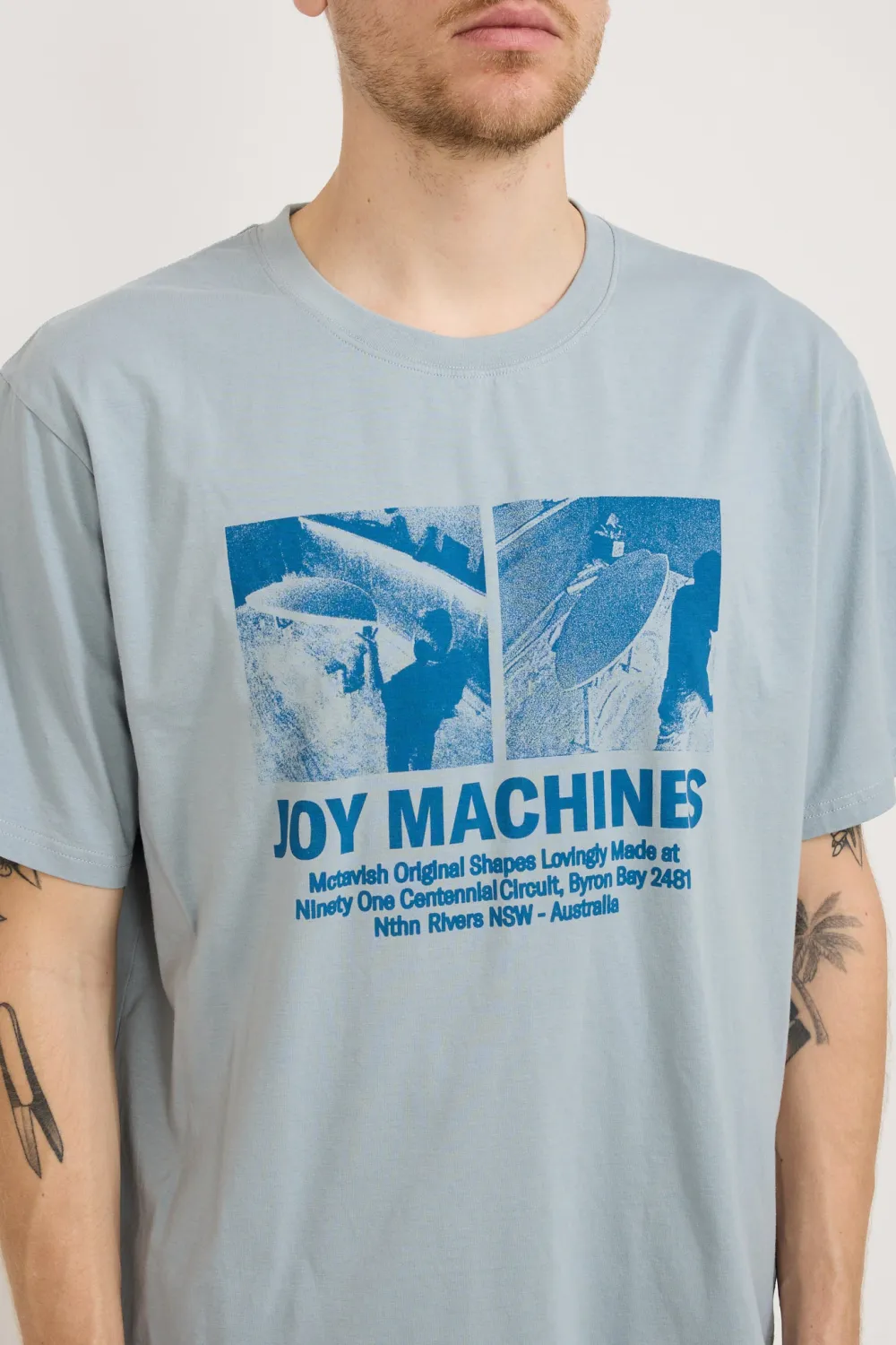 Light Blue Printed T-shirt