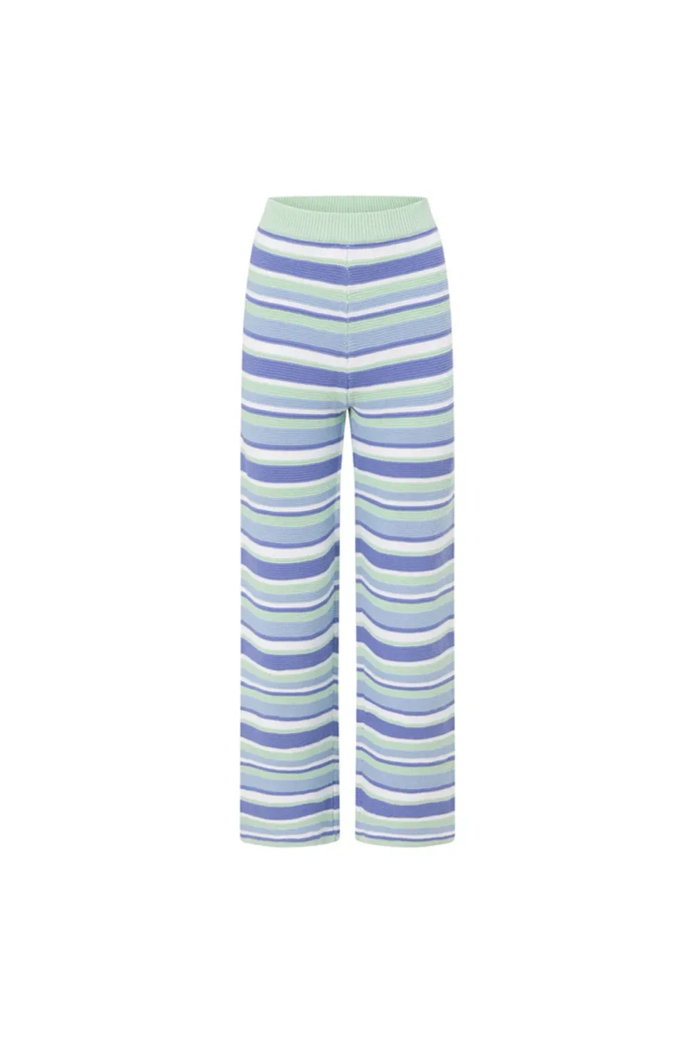 Striped Cropped Wide Leg Pants
