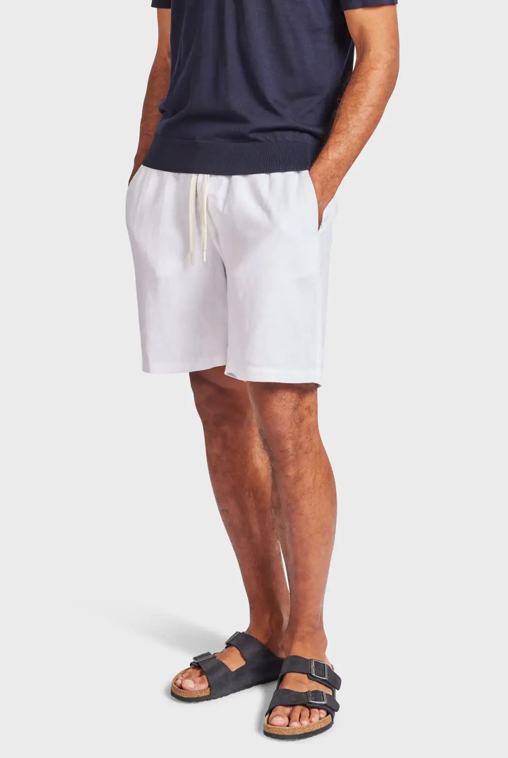 Elastic Waist Contrast Drawcord Short