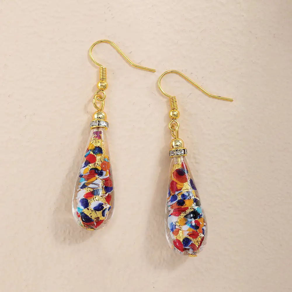Classic Glass Teardrop Earrings