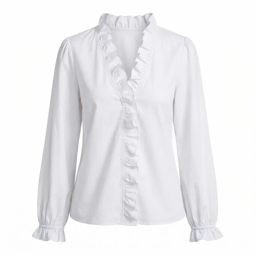  Ruffle Soft Blouse