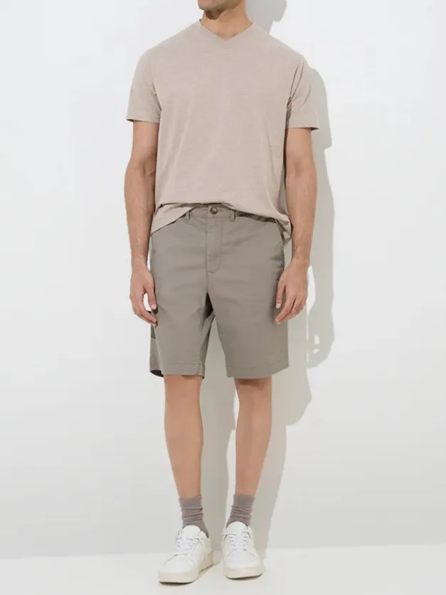 Casual Style Plain Loose Cotton T-Shirt