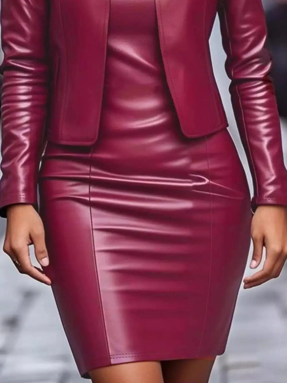Faux Leather Piece Set Two