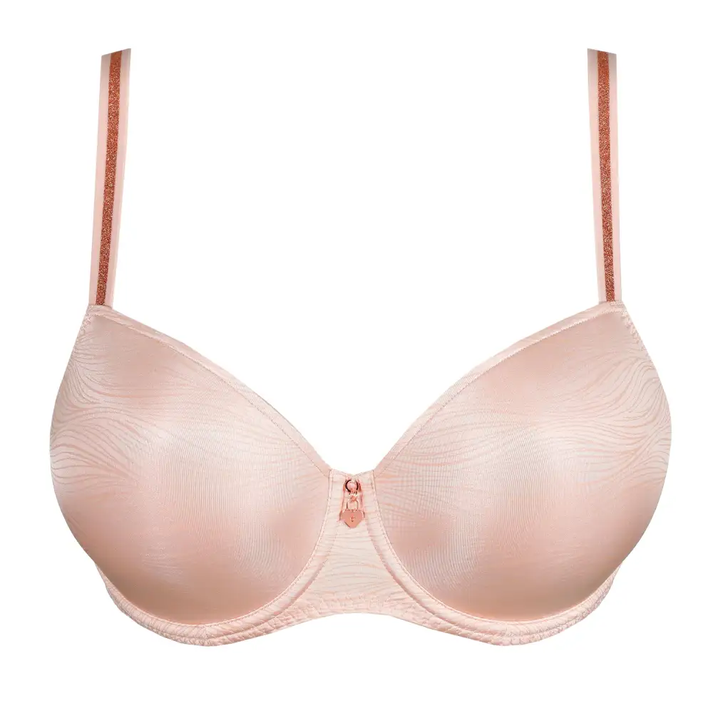 Women's Underwire Padded Seamless Check Pattern Bra