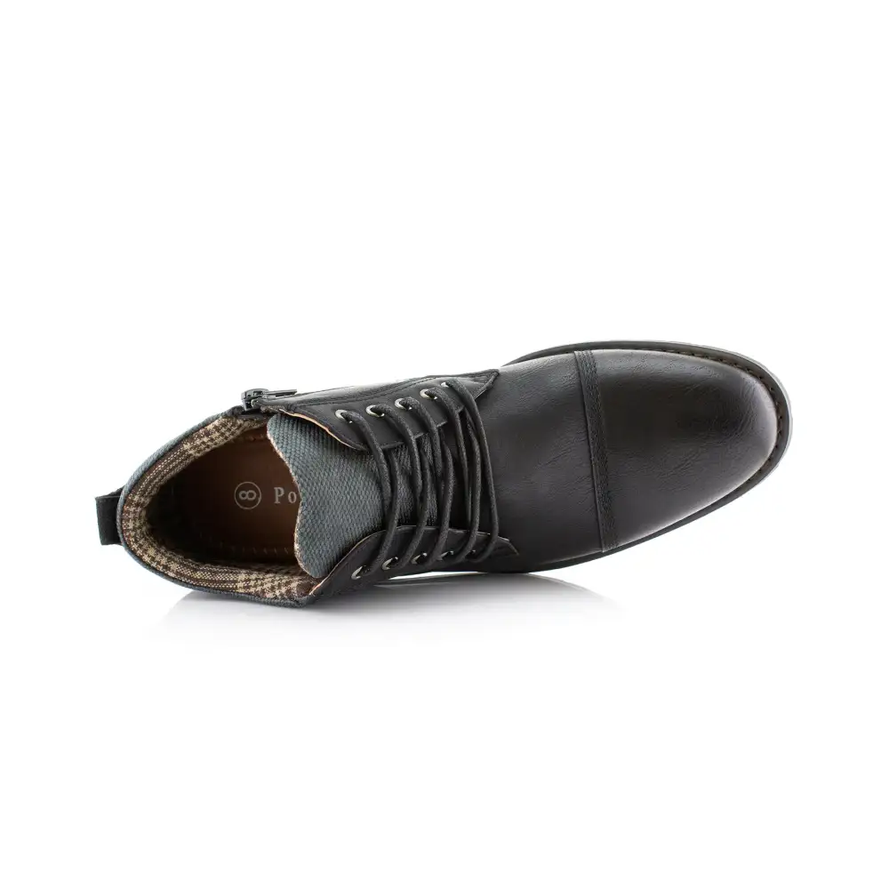 Refined Faux-Suede Suede Faux-Leather Chukka Boots