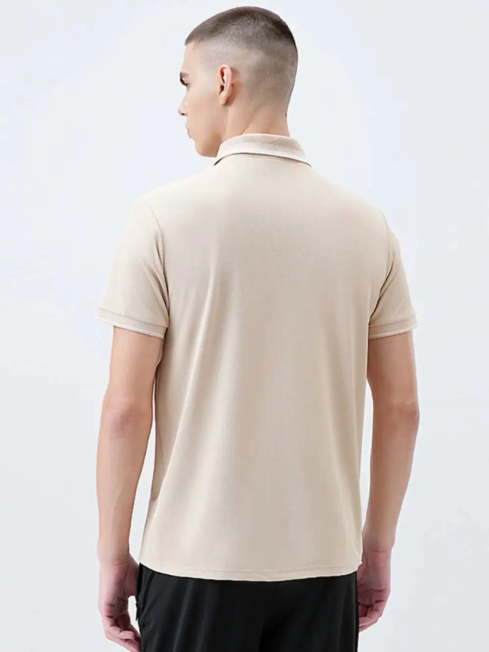 Simple Short Sleeve Collared Polo Shirt