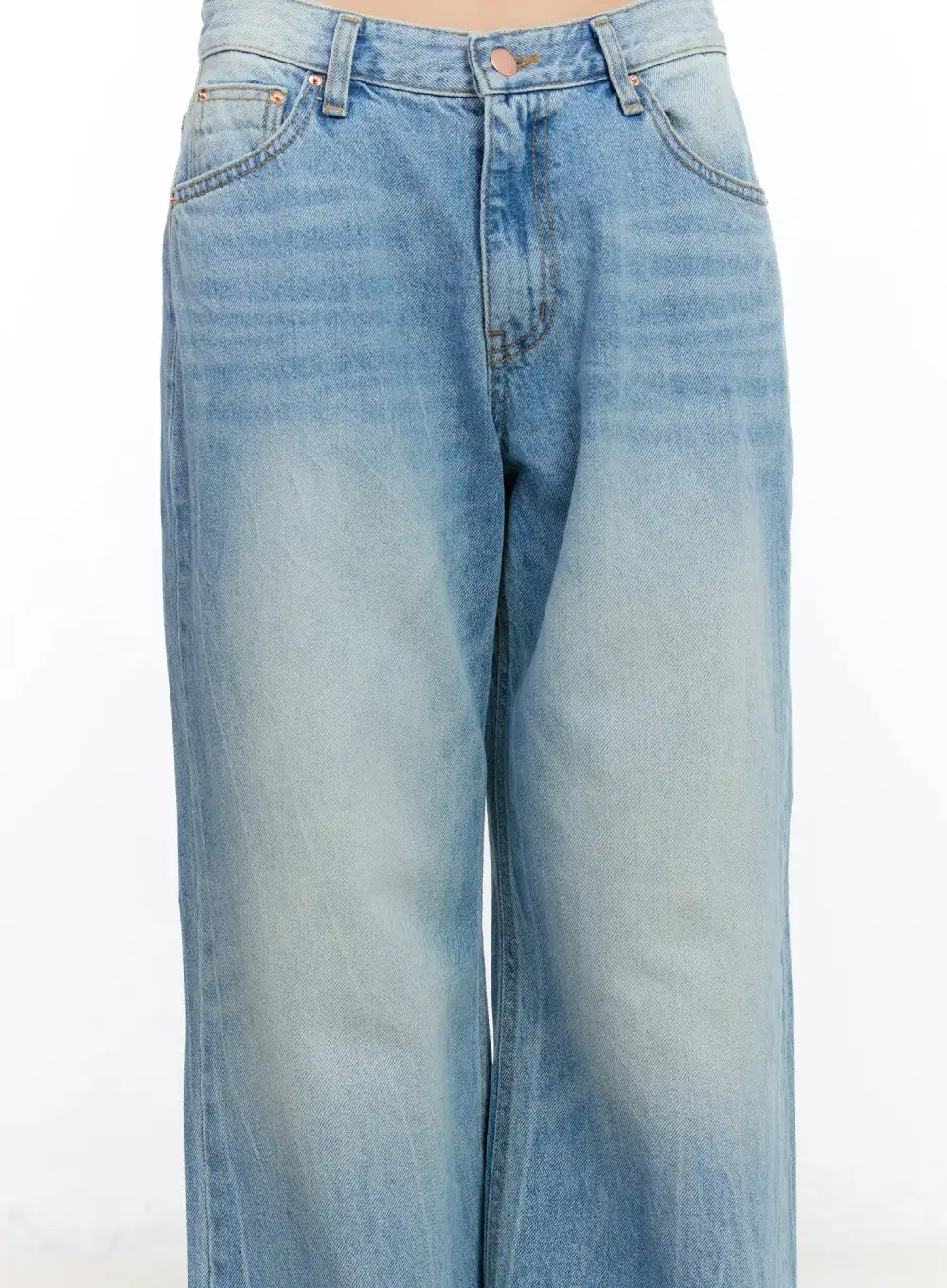 Straight-Fit Low Rise Straight Jeans
