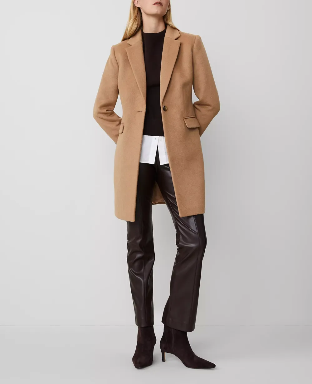 Petite Casual Style Lapel Coat