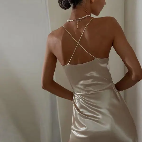 Satin Midi Dress