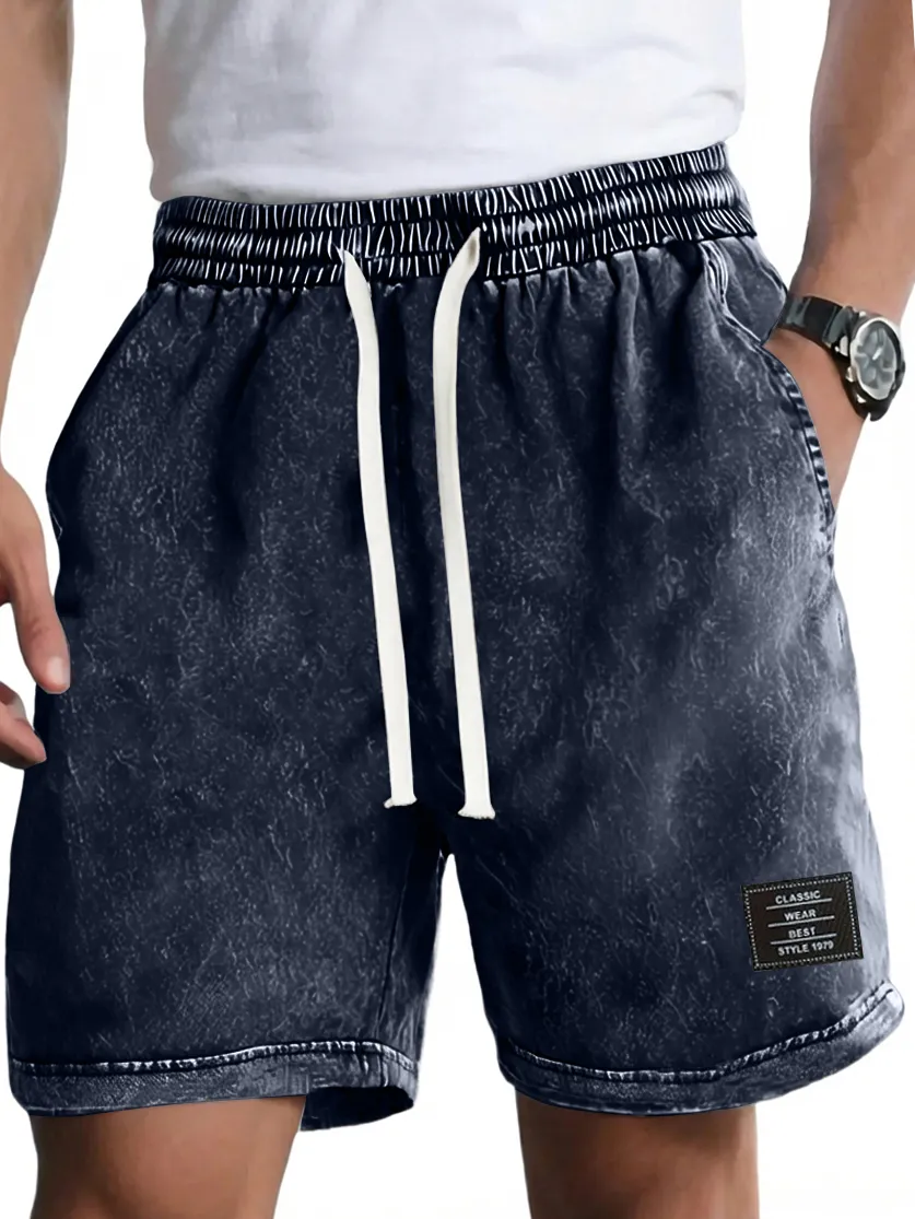 Garment Washed Pocket Shorts