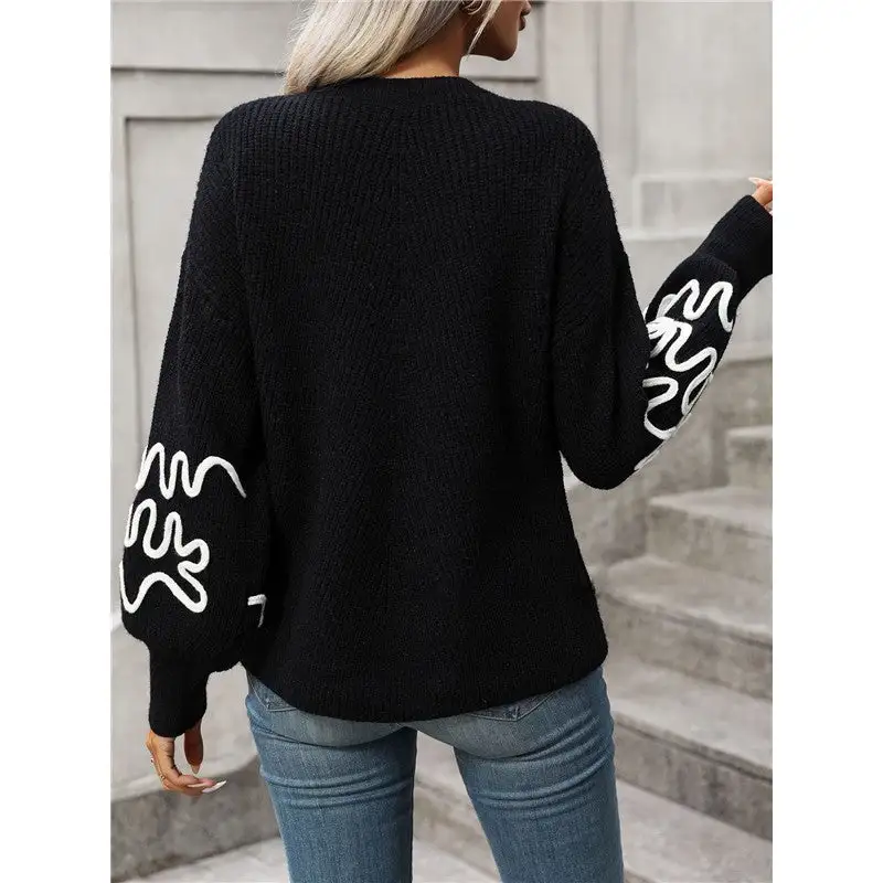Timeless Women's Knit Long-Sleeve Relaxed Sweater