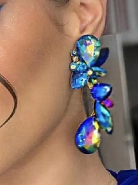Graceful Floral Drop Earrings