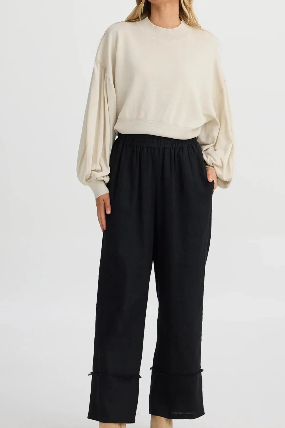Smooth Drape Straight Pants