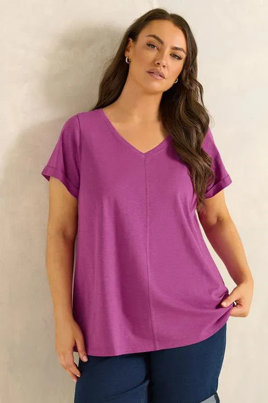 Purple Cotton T-Shirt