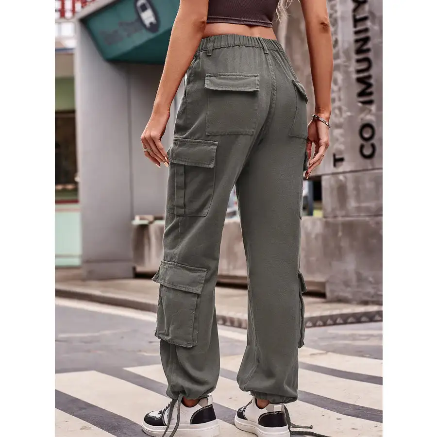 Casual Wide Leg Cargo Jeans Jeans