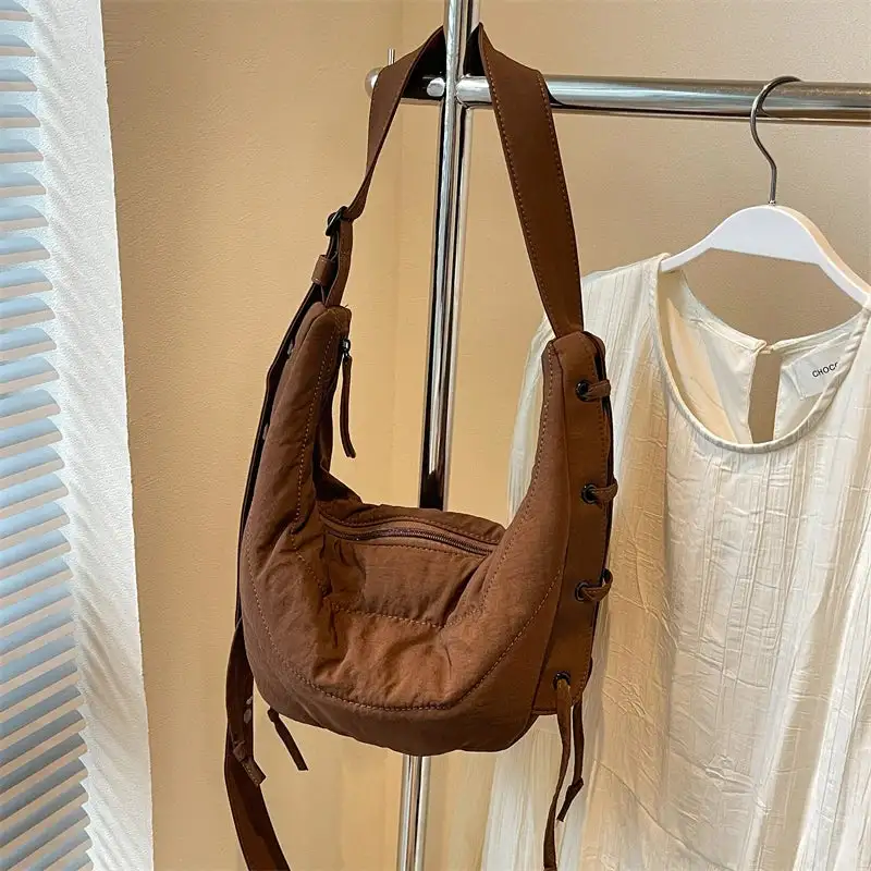 Modern Versatility: Large-Capacity Luxury Soft Crossbody Travel Bag