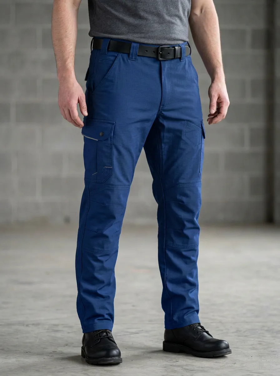 Unisex Multi-Pocket Tactical Work Illustrated Motif Pants