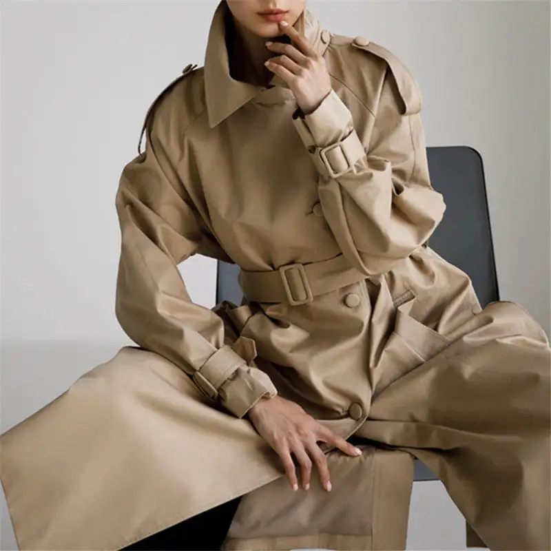 Versatile Patch Pocket Trench Coat