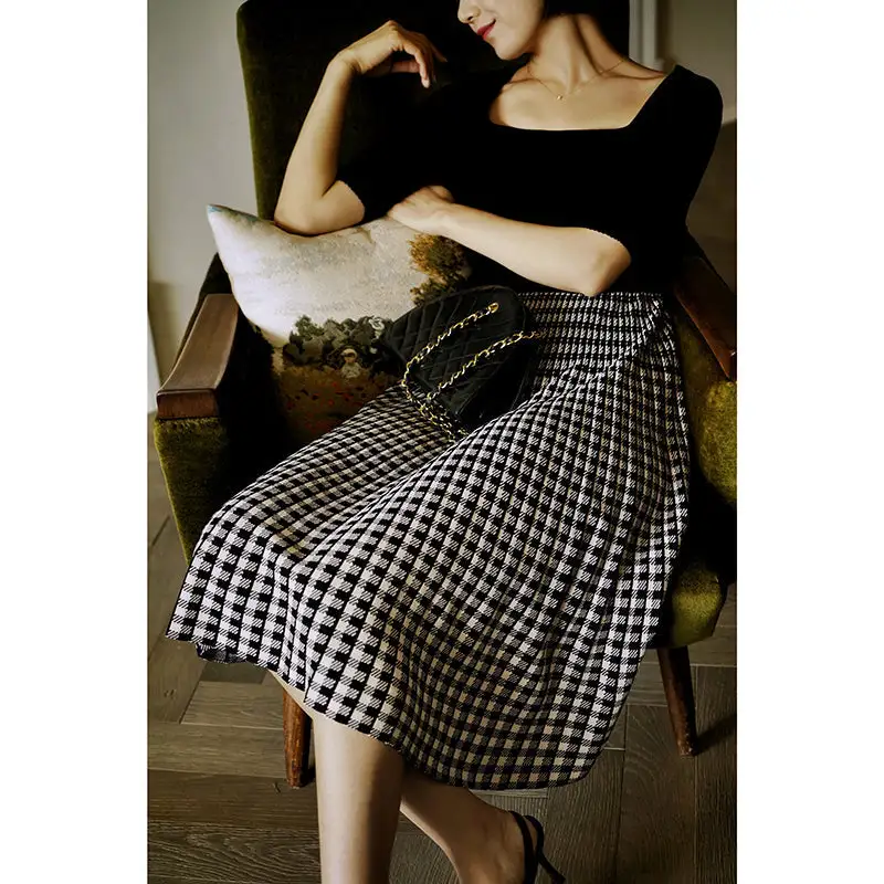 Subtle Everyday Everyday Casual Plaid Skirt