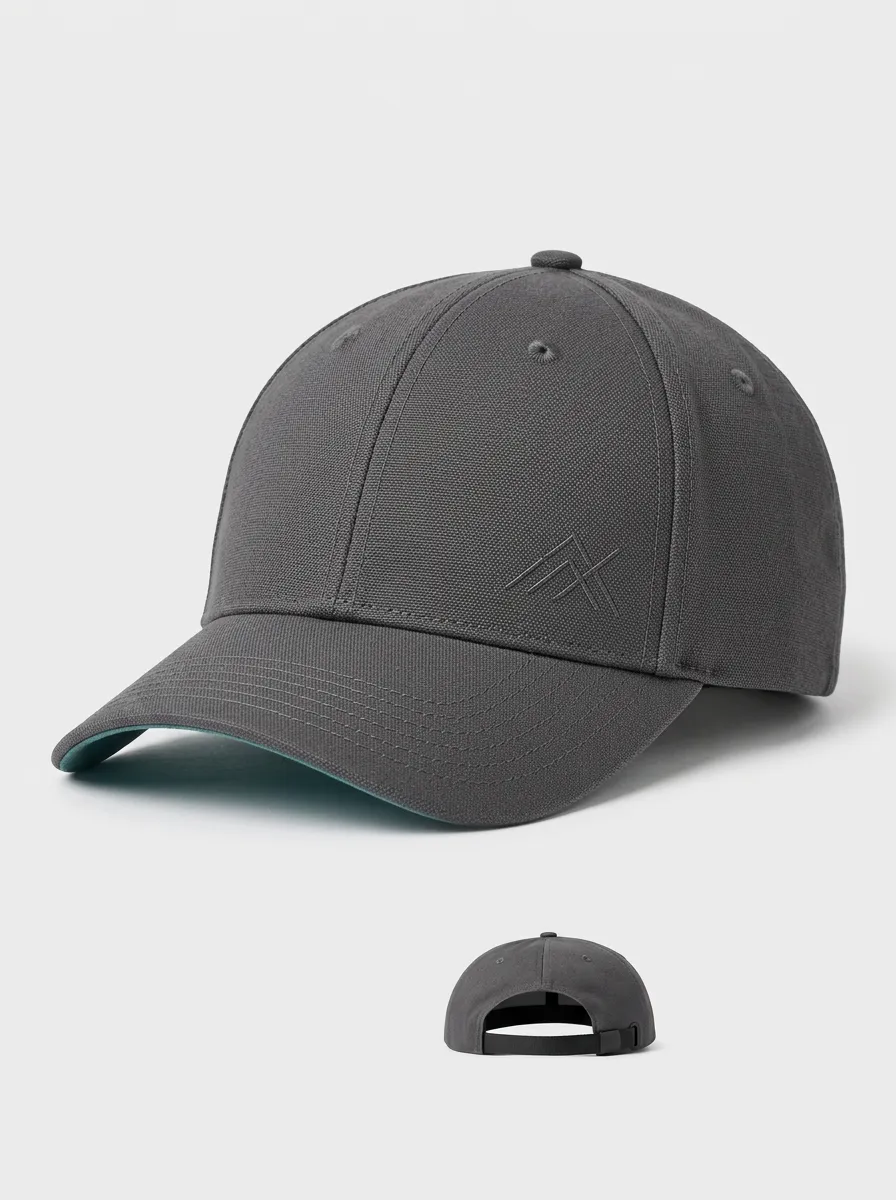 Casual Baseball Cap with Abstract Geometry Embroidered Artwork