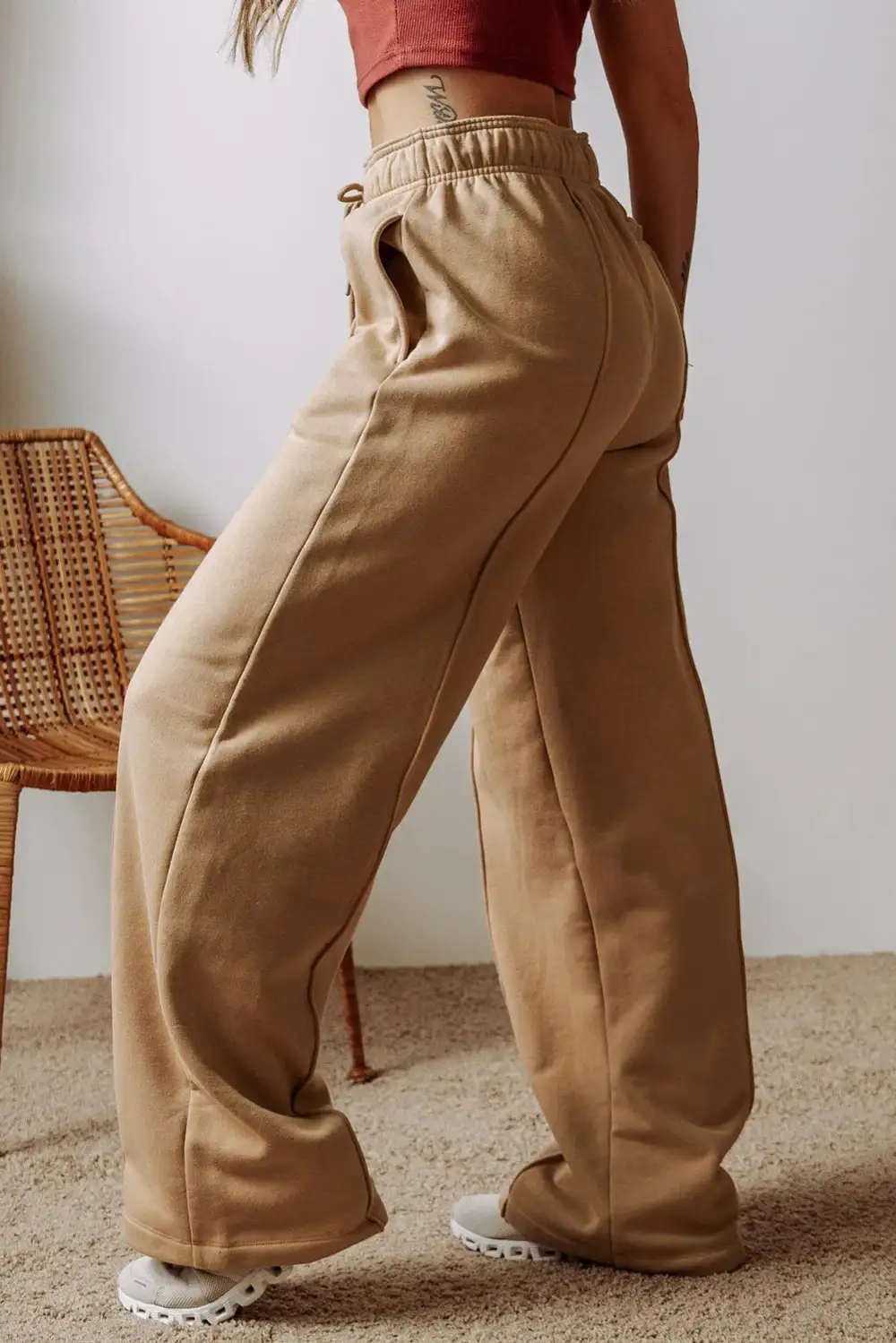 Drawstring Pocketed Trousers