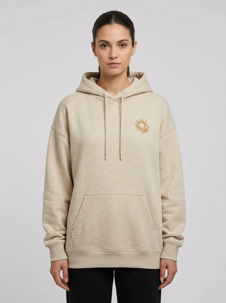 Women's Hooded Embroidered Sun Sweatshirt