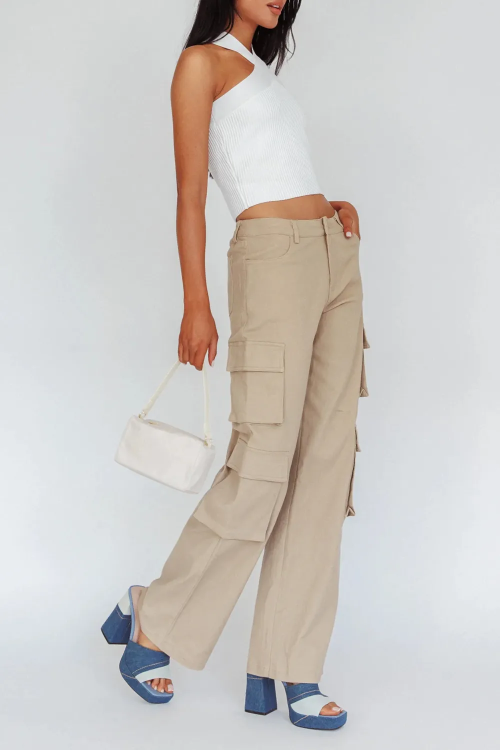 Women's Multi-Pocket Cargo Style Loose Trousers