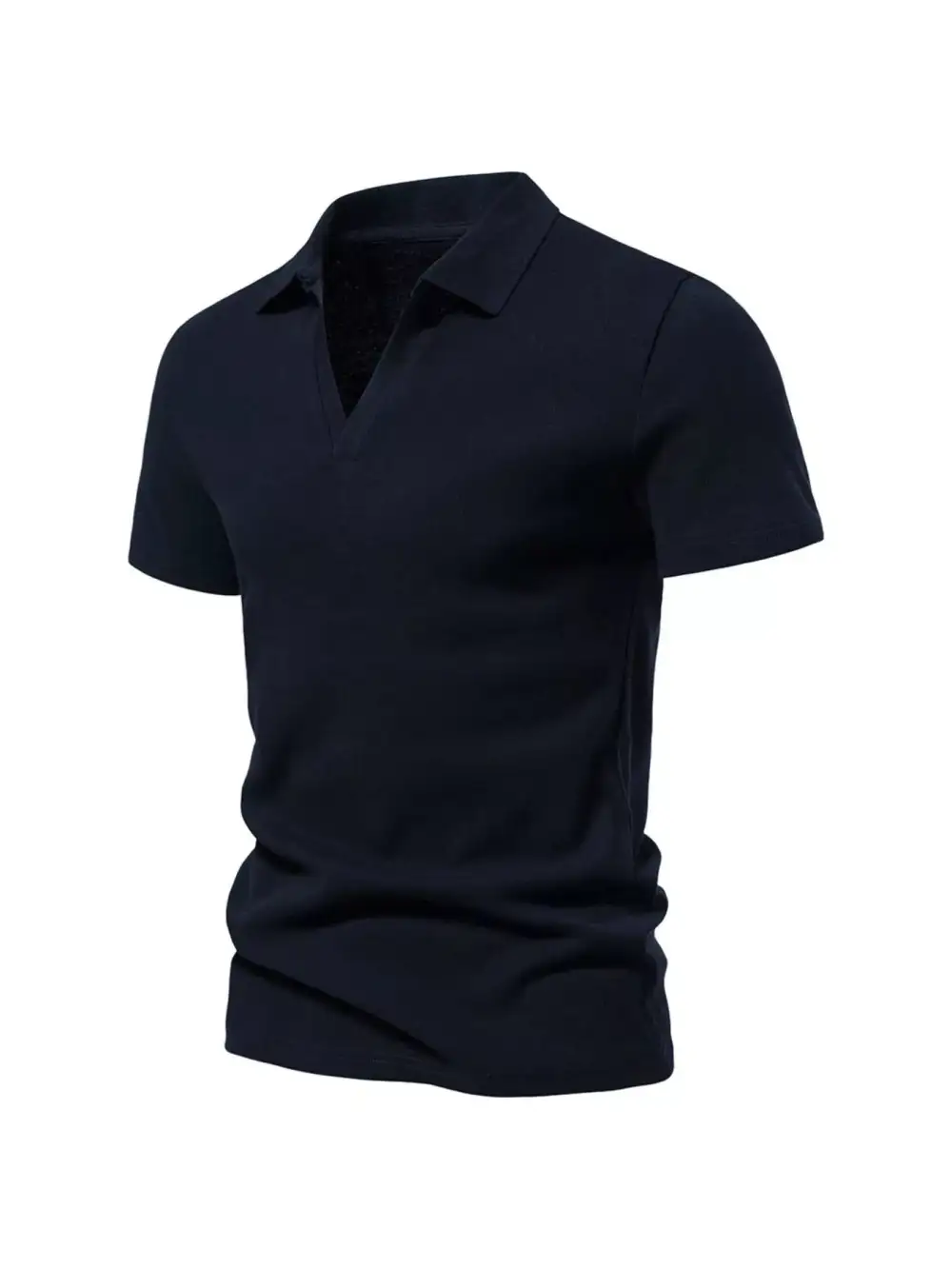 Notched-Collar Polo Shirt