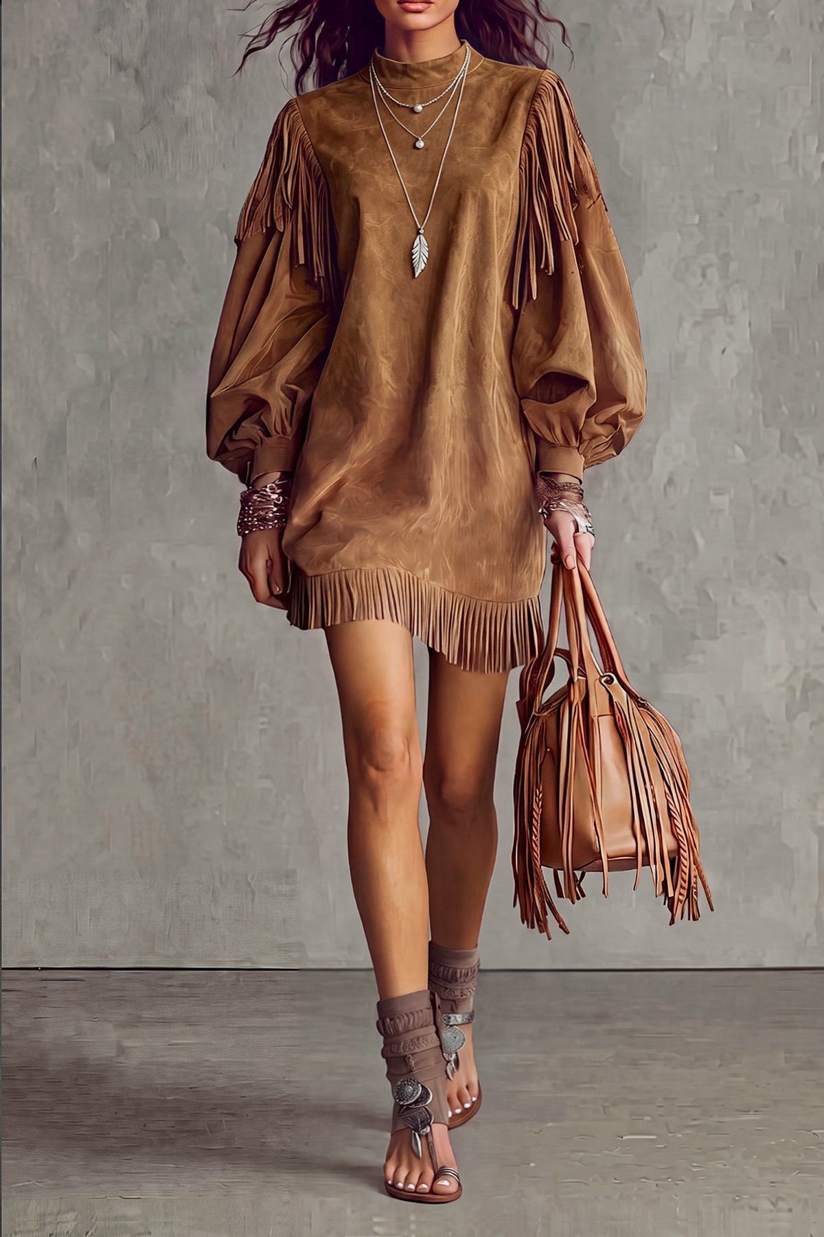 Classic Fringe Mini Dress