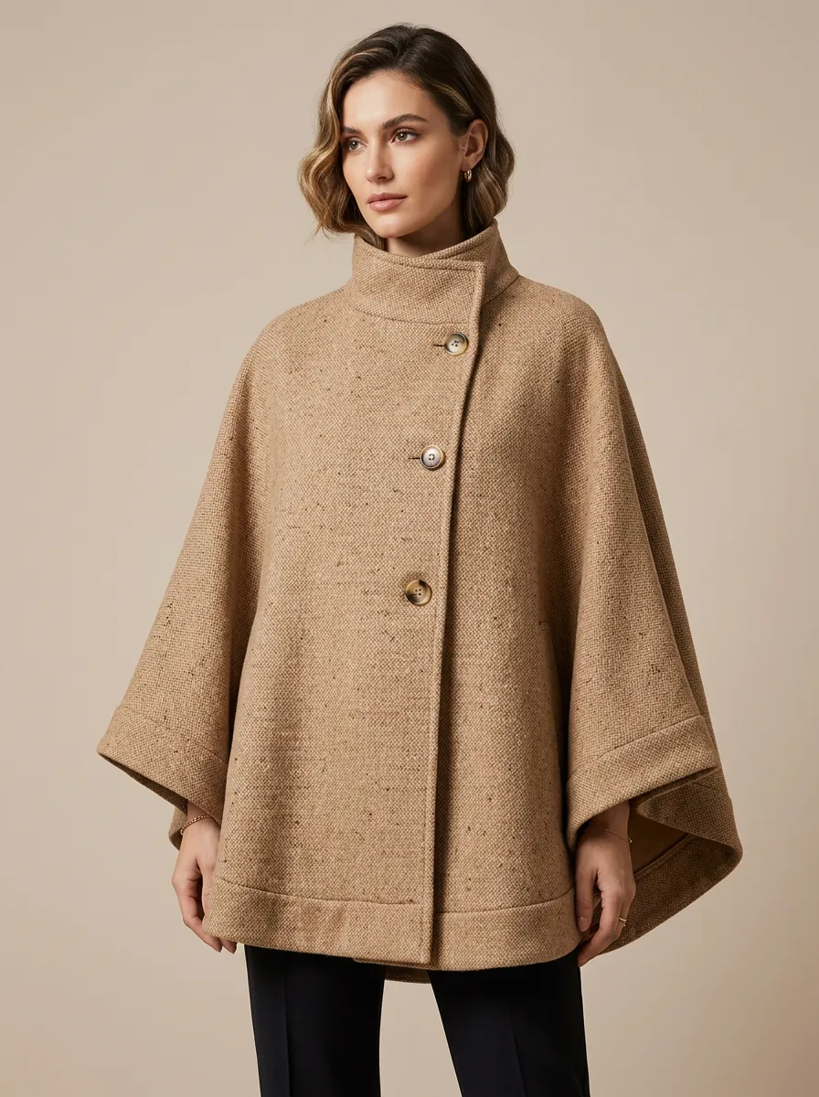 Modern Refined Women's Cape Poncho