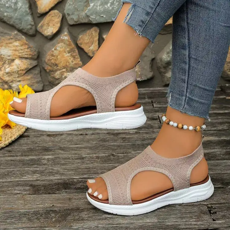 Modern Open Toe Platform Sandals
