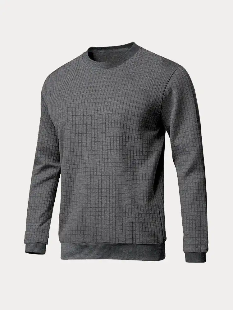 Casual Plaid Pullover Sweatshirt Hoodie