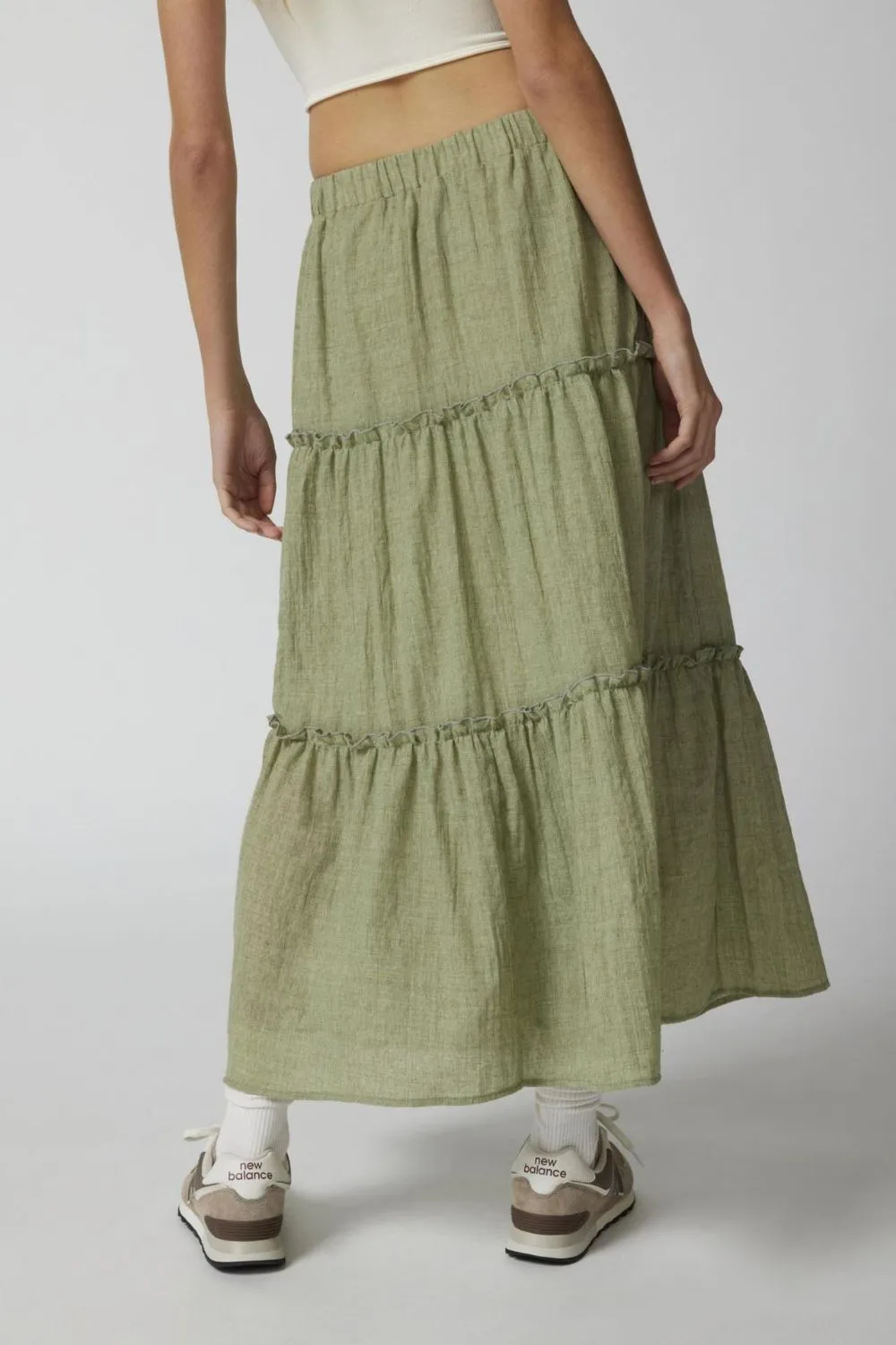 Frill Elastic Skirt